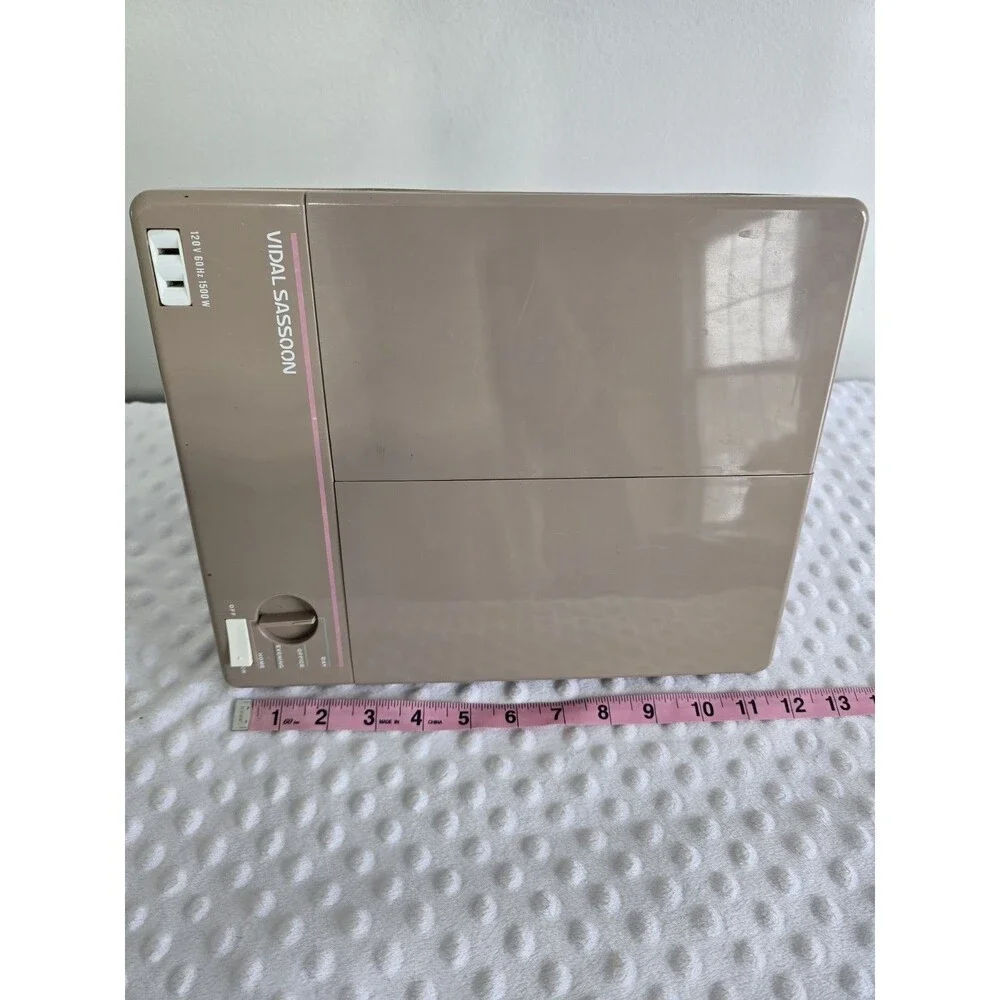 Vintage Vidal Sassoon Vanity Mirror Lighted 4-Way Makeup Magnifying Taupe Works